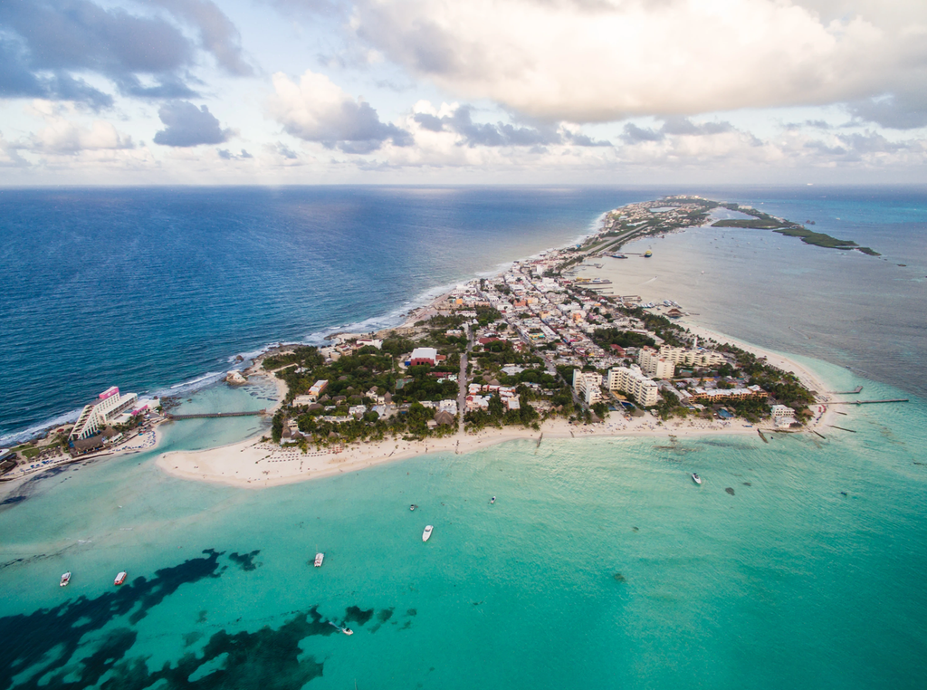isla mujeres vue du ciel